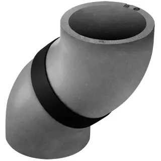 HEATPEX - Szigetelt légtechnikai könyök D:200; 45°-os ARIA ADURO