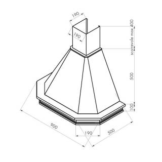 KDESIGN - Páraelszívó SONIA 90 natúr T500 - Fehér