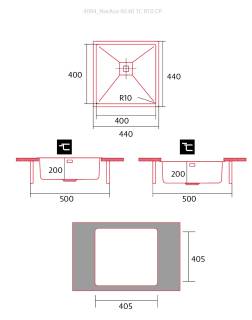 nodor norace 40.40 1c r10 cp mosogatótálca 
