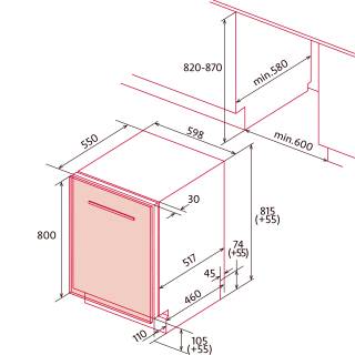 nodor norcare dw-6141 i sl beépíthető mosogatógép