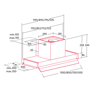 NODOR - Páraelszívó Norbreeze CROWN 90 NO DRIP SS Inox + Mikro MW-5120