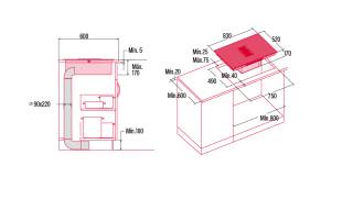 nodor 4162 indukciós kerámialap beépített elszívóval