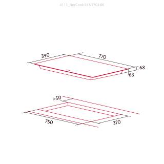 nodor 4111 fekete indukciós főzőlap