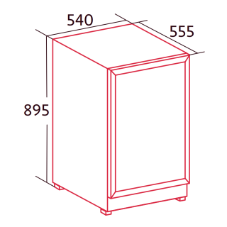 NODOR - Beépíthető borhűtő NorCare VF-53 BK