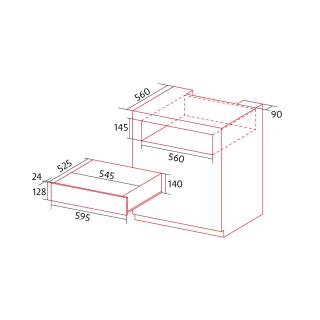 nodor norchef wp-1500 db fekete beépíthető melegentartó fók