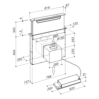 SIRIUS - Páraelszívó Balance S-DD18 EM fekete + QUADRO 800 R plazma szűrő
