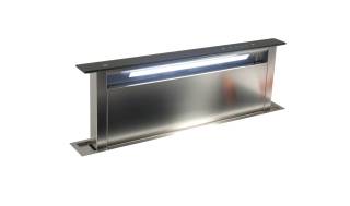 Sirius - Páraelszívó S-DD2 TC/L EM 58 LED fekete üveg/inox motor nélkül
