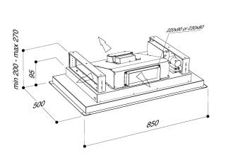 sirius slt-974 screen em tw wi-fi motor nélkül fehér elszívó