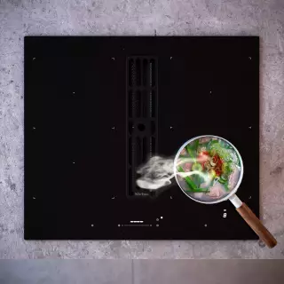 SIRIUS - S-DDH6 Indukciós főzőlap beépített elszívóval 