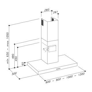 Sirius OUTLET - Páraelszívó SL-31 EM 60 cm