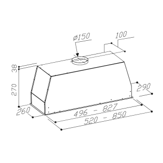 Sirius - Páraelszívó SM-927 52 cm Fehér