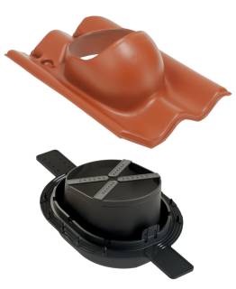 VILPE Vittinge 2K átvezető (2 hullámos), téglavörös - A készlet erejéig rendelhető!