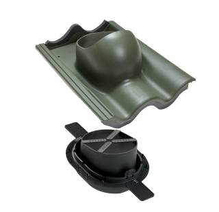 Vilpe betoncserép átvezető elem 2K, zöld - A készlet erejéig rendelhető!