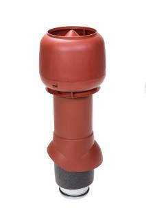 VILPE 125P/IS/500 tetőszellőző, vörös - A készlet erejéig rendelhető!