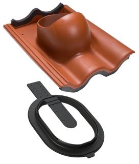 VILPE betoncserép CLICK átvezető elem, téglavörös