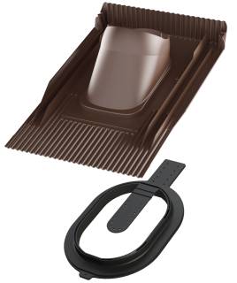 VILPE UNITILE CLICK Univerzális átvezető elem, barna