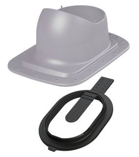 VILPE® CLASSIC LOW CLICK lemeztető átvezető elem, világosszürke