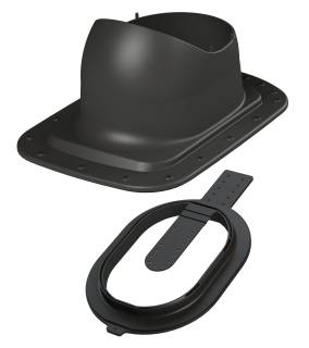 VILPE® CLASSIC LOW CLICK lemeztető átvezető elem, fekete