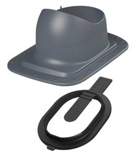 VILPE® CLASSIC LOW CLICK lemeztető átvezető elem, szürke