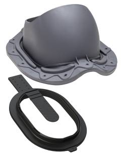 VILPE STEEL CLICK profilos átvezető elem, szürke