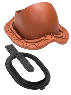 VILPE STEEL CLICK profilos átvezető elem, téglavörös