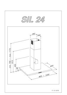 sirius SIL-24 90 tw inox sziget elszívó