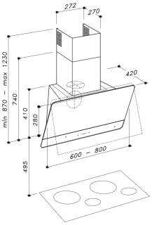 sirius sltc-93 skinny tw 80 fekete elszívó