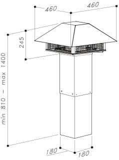 Sirius - Páraelszívó külső motor SEM9 (tetőre)