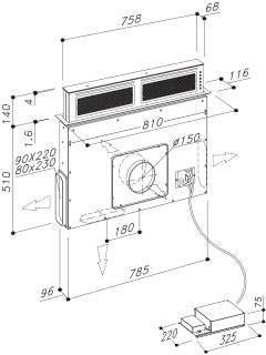 sirius s-dd11 push up em motor nélkül fehér elszívó