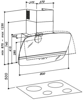 sirius sltc-91 fekete üveg elszívó