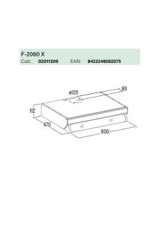 cata F-2060 BK/L led fekete elszívó