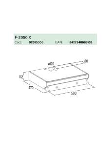 cata f-2050 x/l inox elszívó