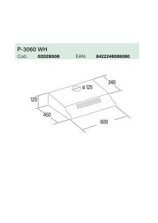 cata P-3060 fehér elszívó