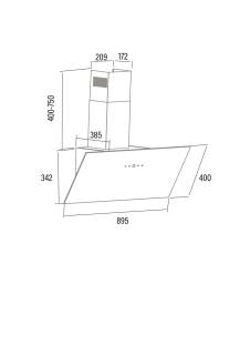 cata Lena 900 XGBK fekete elszívó