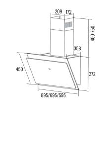 cata wanda 900 xgbk fekete elszívó