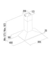 cata V3-T900 x inox elszívó