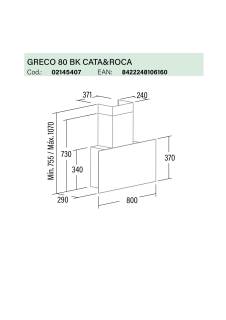 cata greco 80 can roca bk fekete elszívó