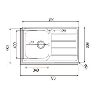 cata cdl-1 ed mosogatótálca 