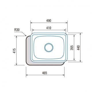 cata css-1 inox mosogatótálca 