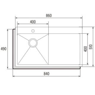 cata cbs-1 40-40 d r10 mosogatótálca 