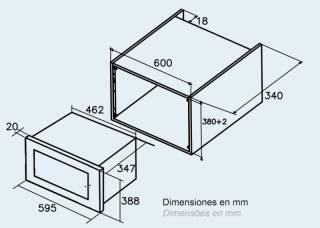cata mc-20 d inox beépíthető mikrohullámú sütő