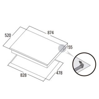 cata LCI-941 BK fekete gázfőzőlap