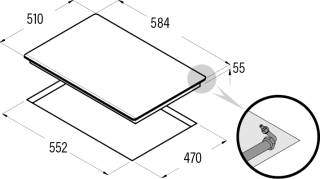 cata RCI-631 bk gázfőzőlap fekete gázfőzőlap