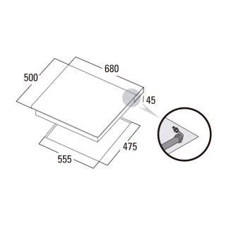 cata LGI-7041 X/A inox gázfőzőlap