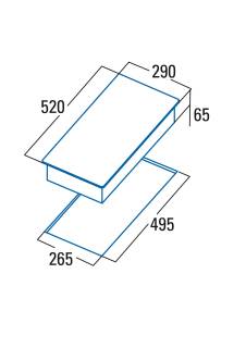 cata td-3002 BK/A domino fekete kerámialap