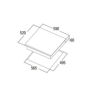 cata insb-6028 fekete indukciós kerámialap