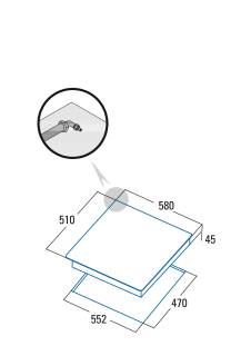 cata LGD-631 X inox gázfőzőlap
