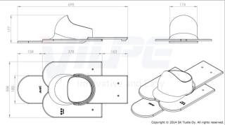 vilpe 740782 átvezető elem