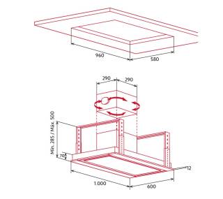 nodor 8527 isla deimos 1000 rf fehér elszívó