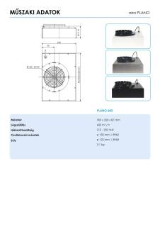 PLANO 600/210 R plazma szűrő